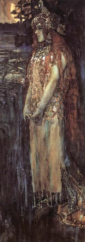 Mikhail Vrubel Princess Volkhova:Nadezhda zabela-vrubel as volkhova in the opera sadko by nikolai rimsky-Korsakov oil painting image